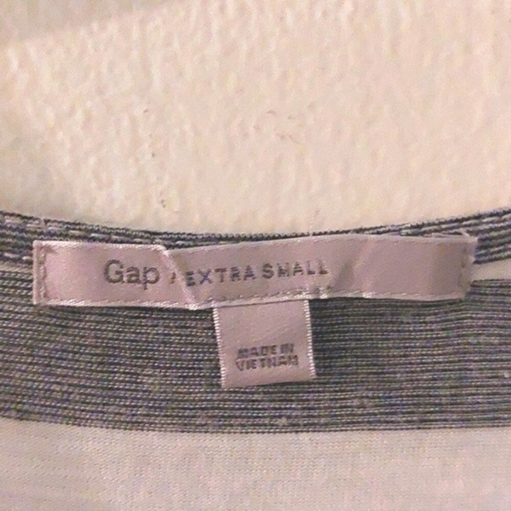 Gap Asymmetrical Sundress White/Dark Gray Size XS - Picture 7 of 10